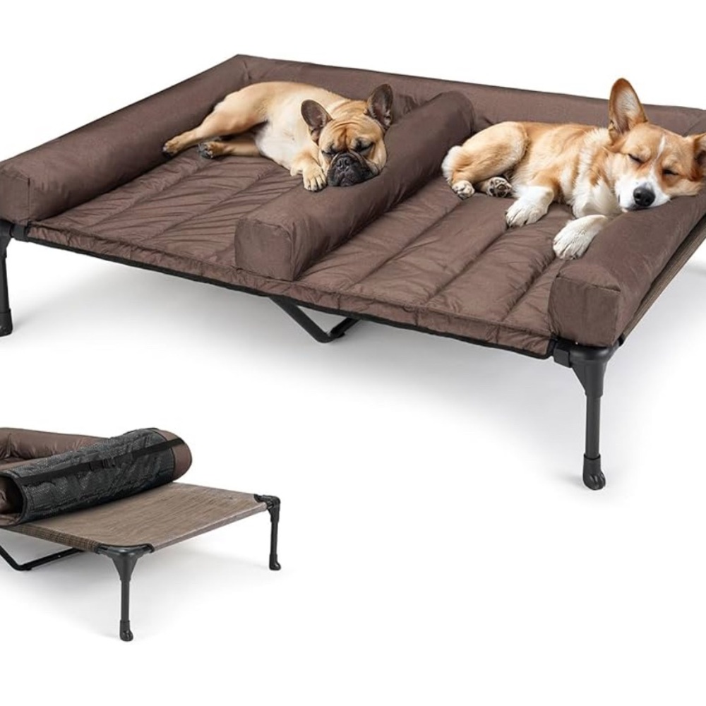 Brown Elevated Dog Bed